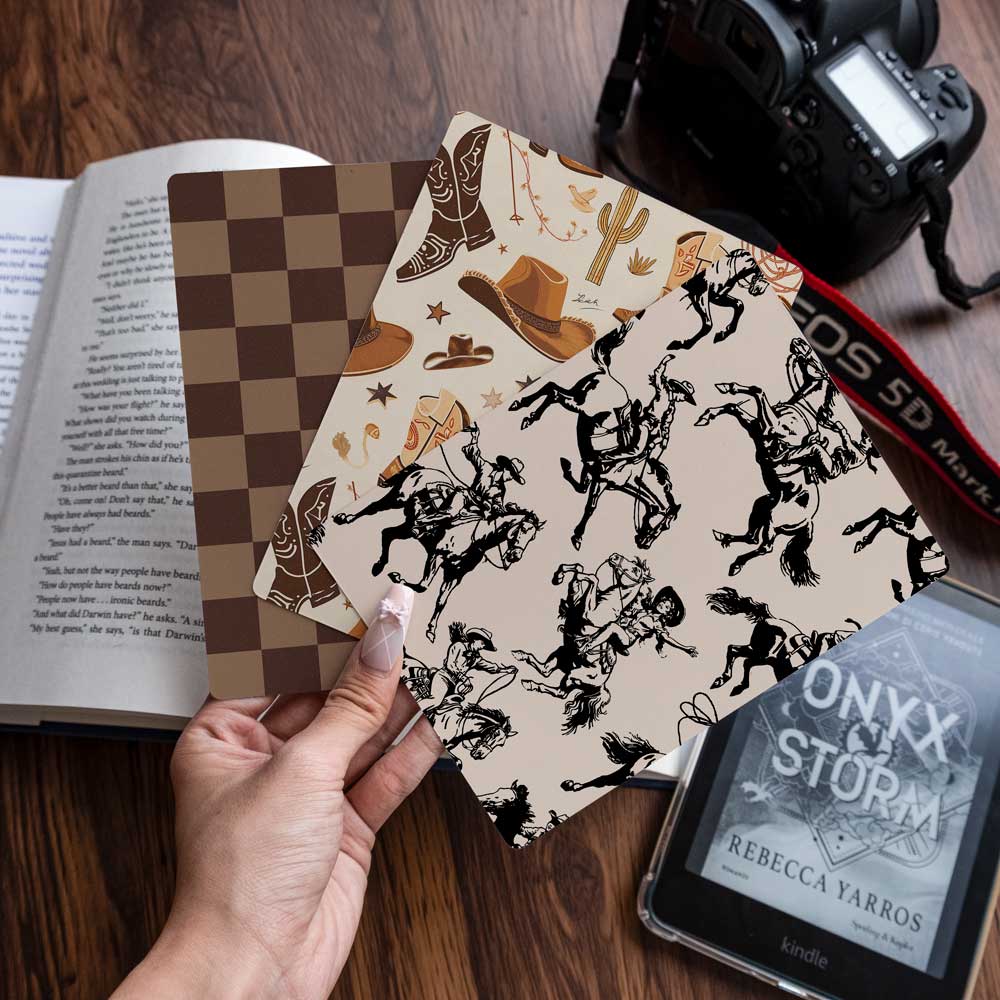 Retro Cowgirl - Kindle Clear Case Insert - Joylife Case