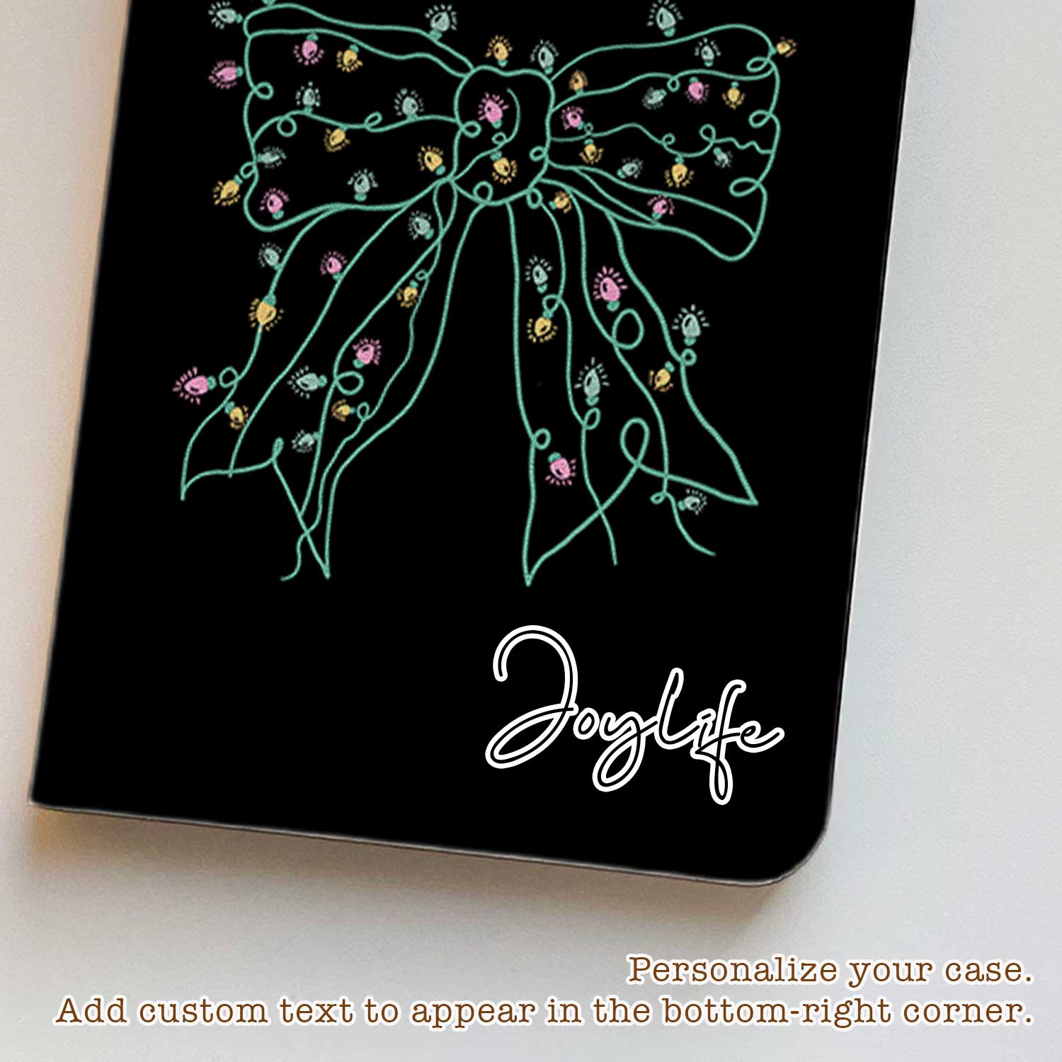 Neon Bow Black - iPad Case - Joylife Case