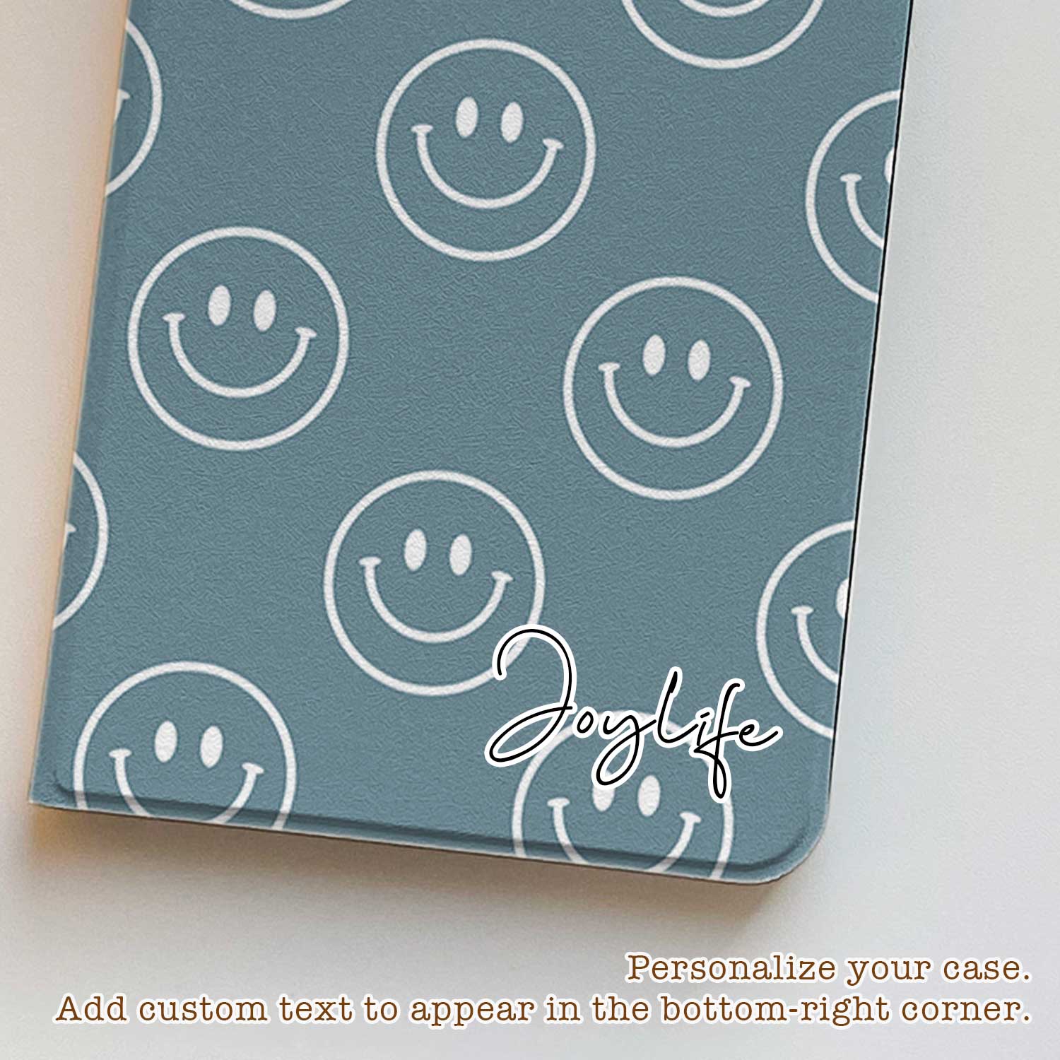 Smiley Cover Blue - iPad Case - Joylife Case