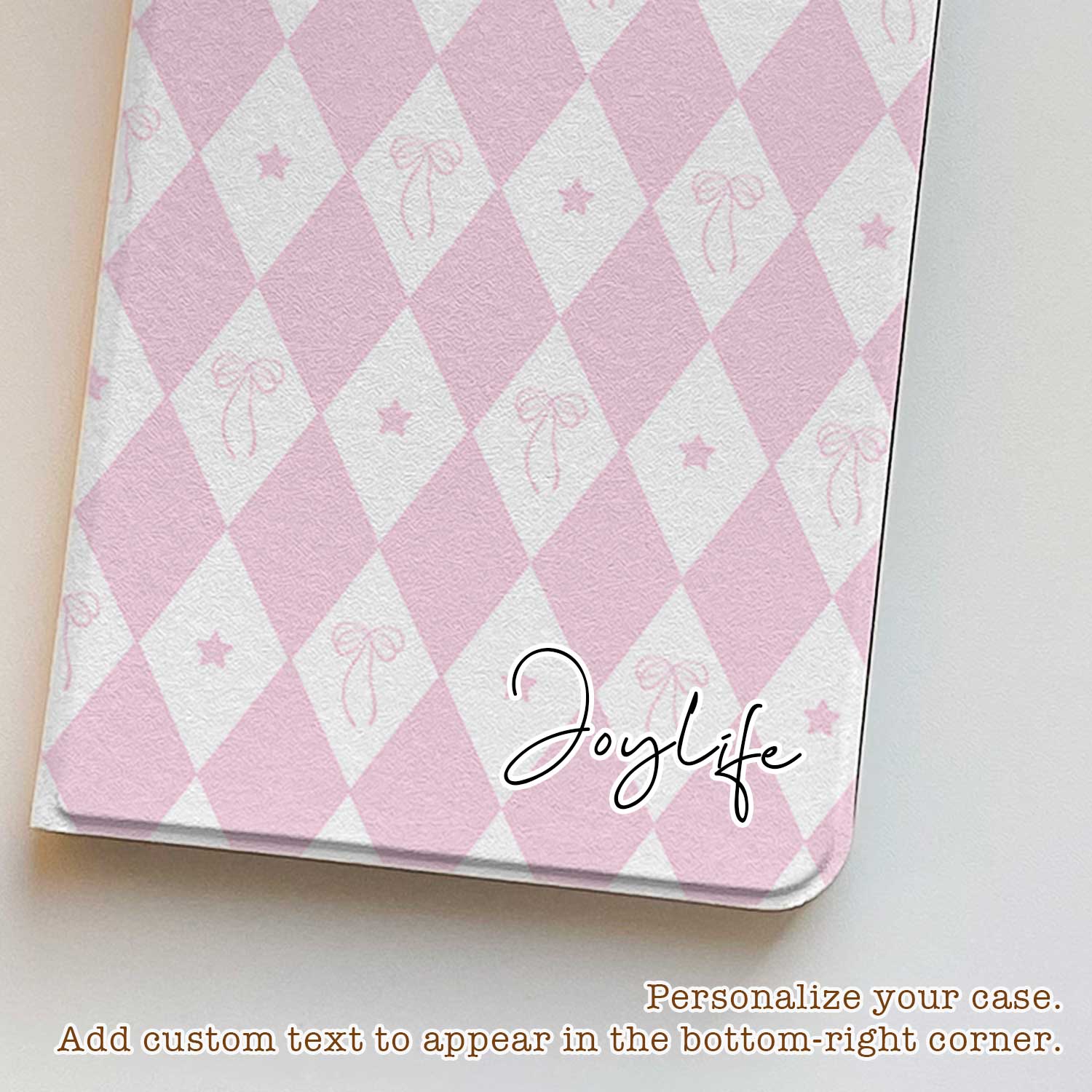 Pink Harlequin- iPad Case - Joylife Case