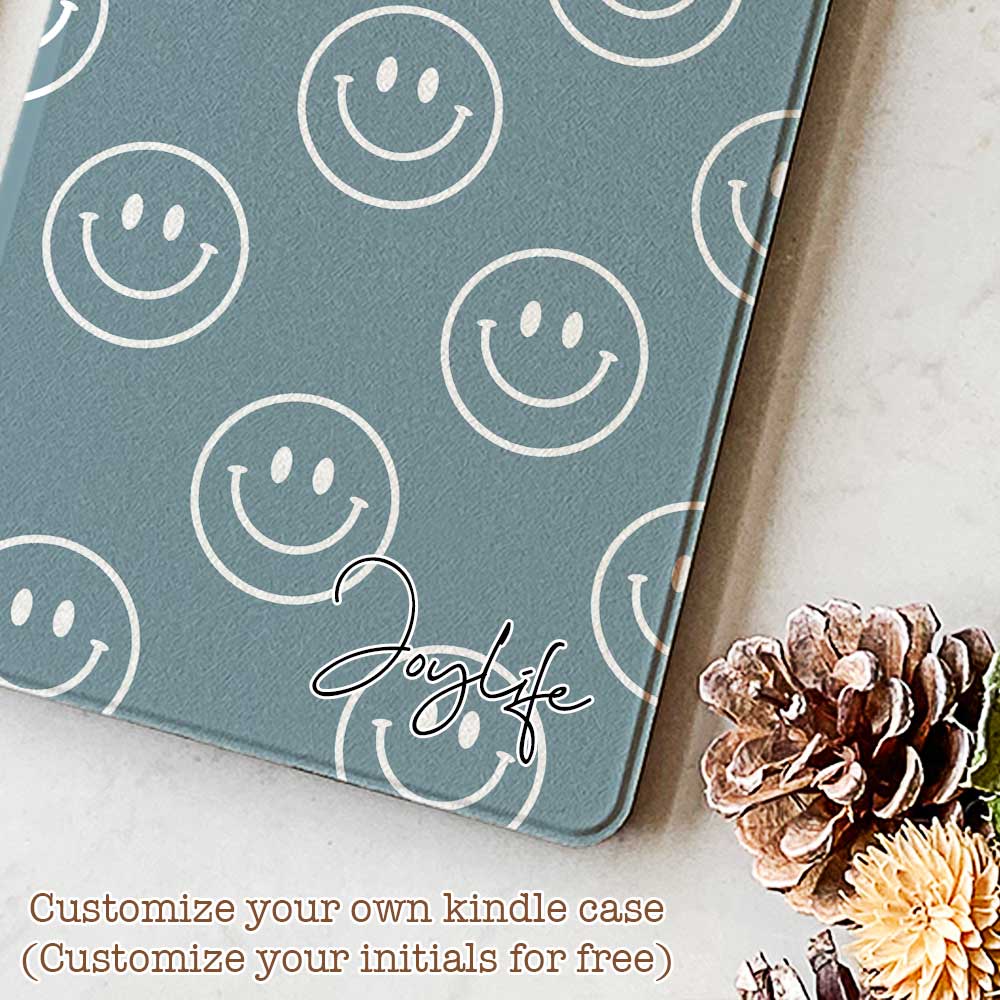 Smiley Cover Blue- Kindle Case - Joylife Case