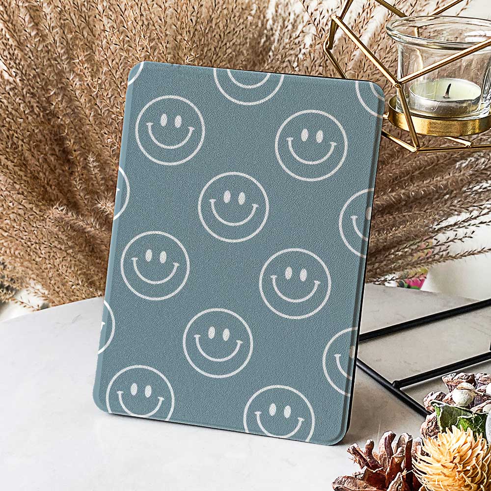 Smiley Cover Blue- Kindle Case - Joylife Case