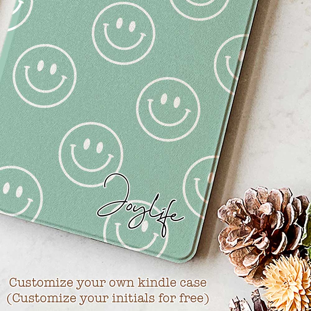 Smiley Cover Green - Kindle Case - Joylife Case