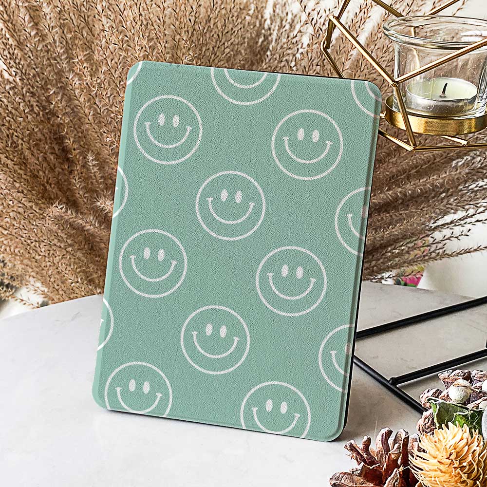 Smiley Cover Green - Kindle Case - Joylife Case