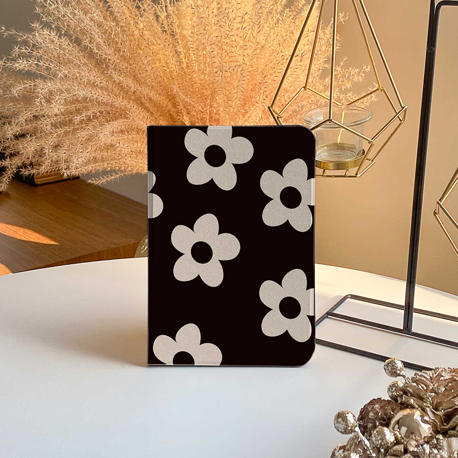 B&W Floral Simple - iPad Case - Joylife Case