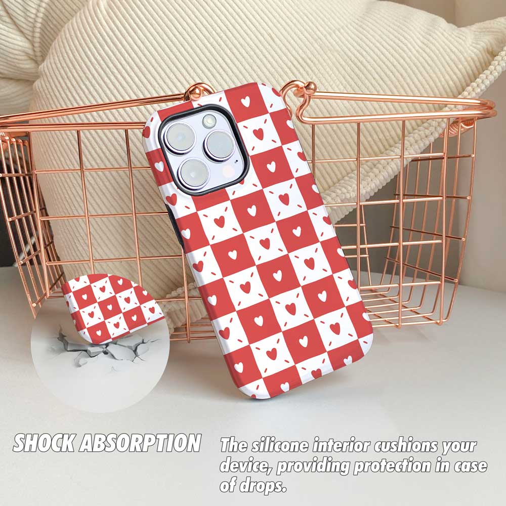 Checkered Love - iPhone Case - Joylife Case