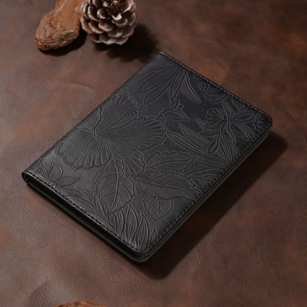Midnight Flora | Leather Kindle Case