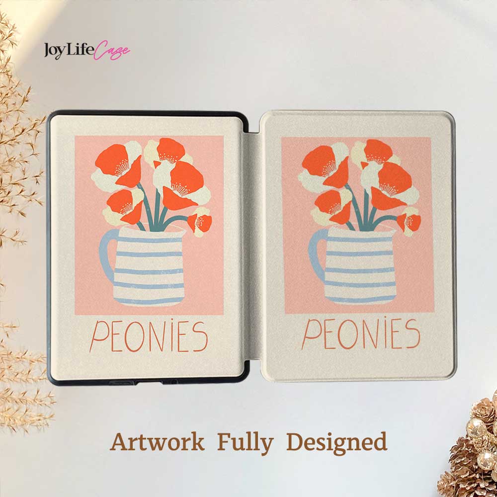 Peonies - Kindle Case - Joylife Case