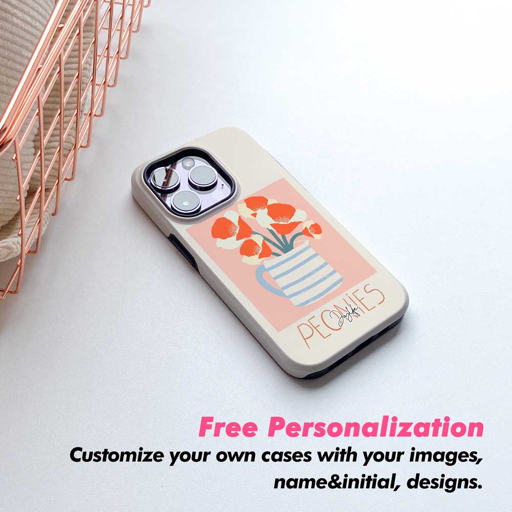 Peonies - iPhone Case - Joylife Case