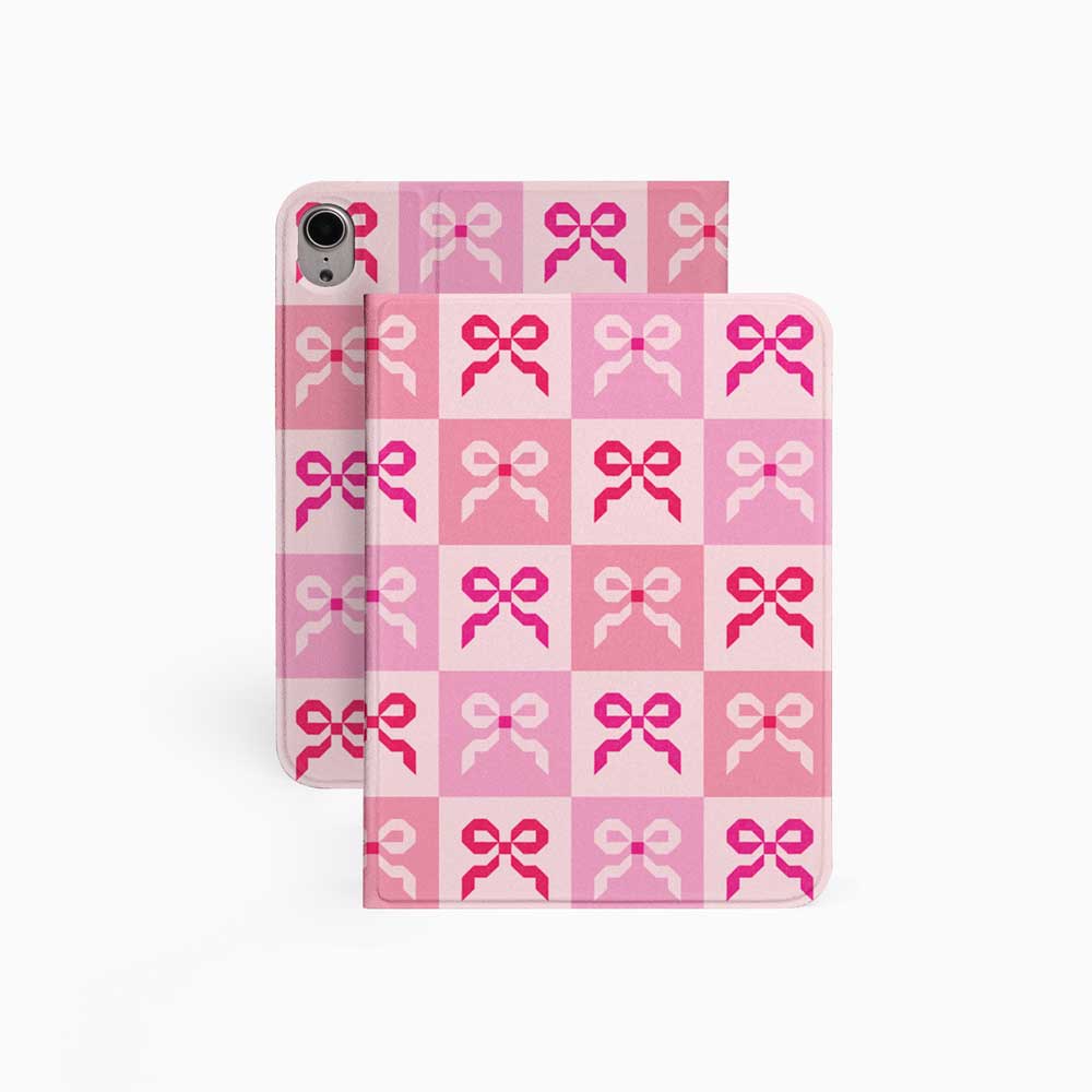 Pink Quilt Bow - iPad Case - Joylife Case