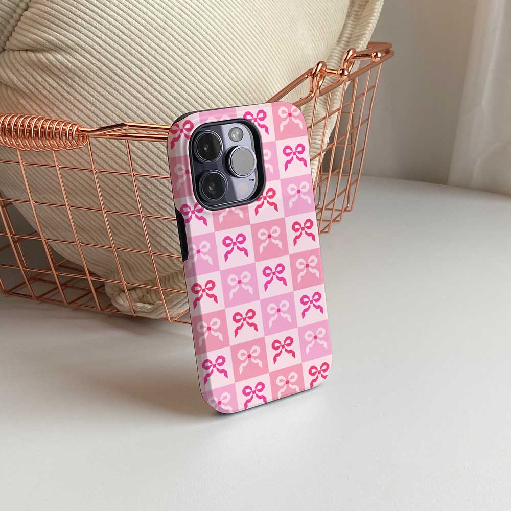 Pink Quilt Bow - iPhone Case - Joylife Case