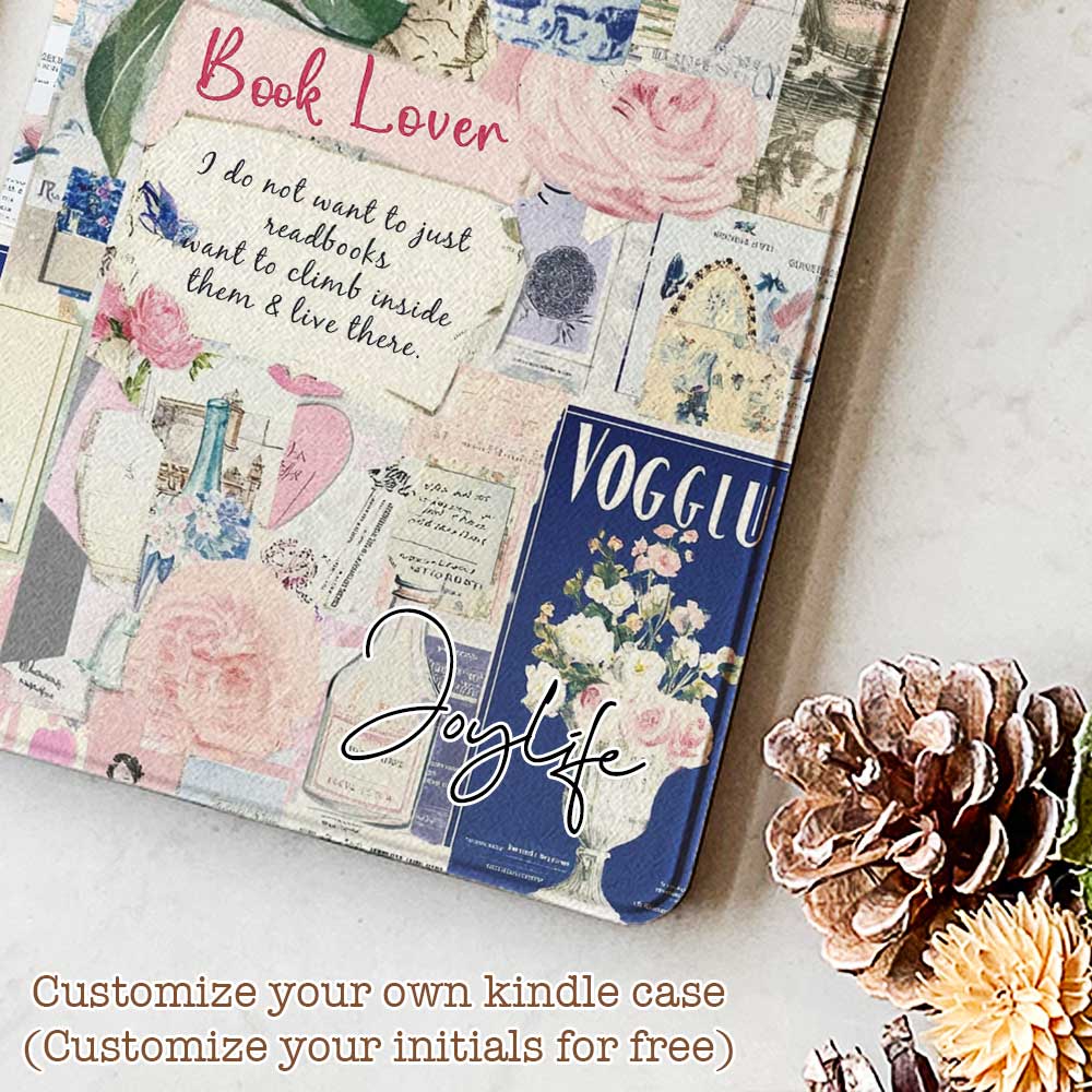The Leather Kindle Case Rose Collage is ideal for Kindle users who want to combine a stylish, floral design with strong, long-lasting protection for their device.