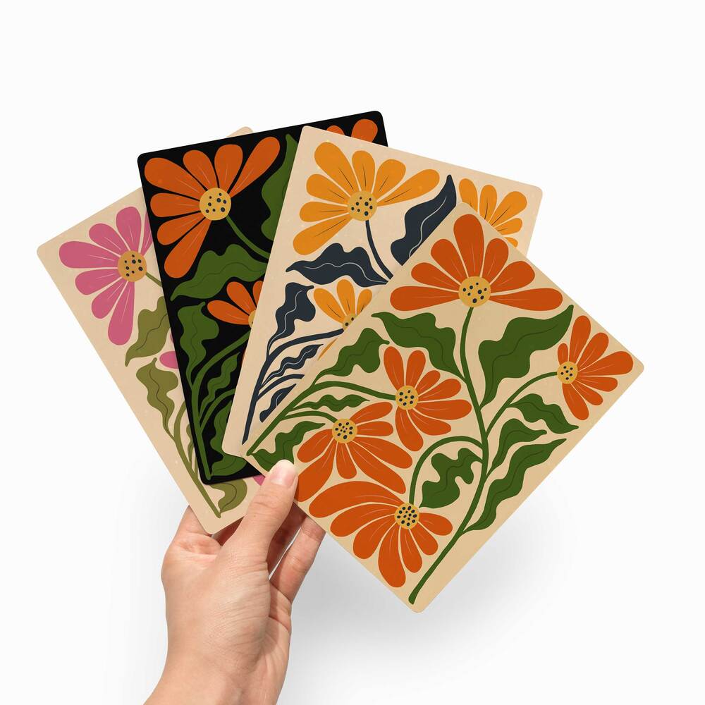 Simple Floral - Kindle Clear Case Insert - Joylife Case