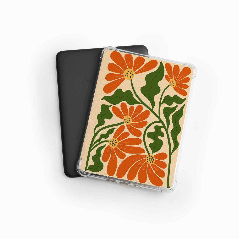 Simple Floral - Kindle Clear Case Insert - Joylife Case