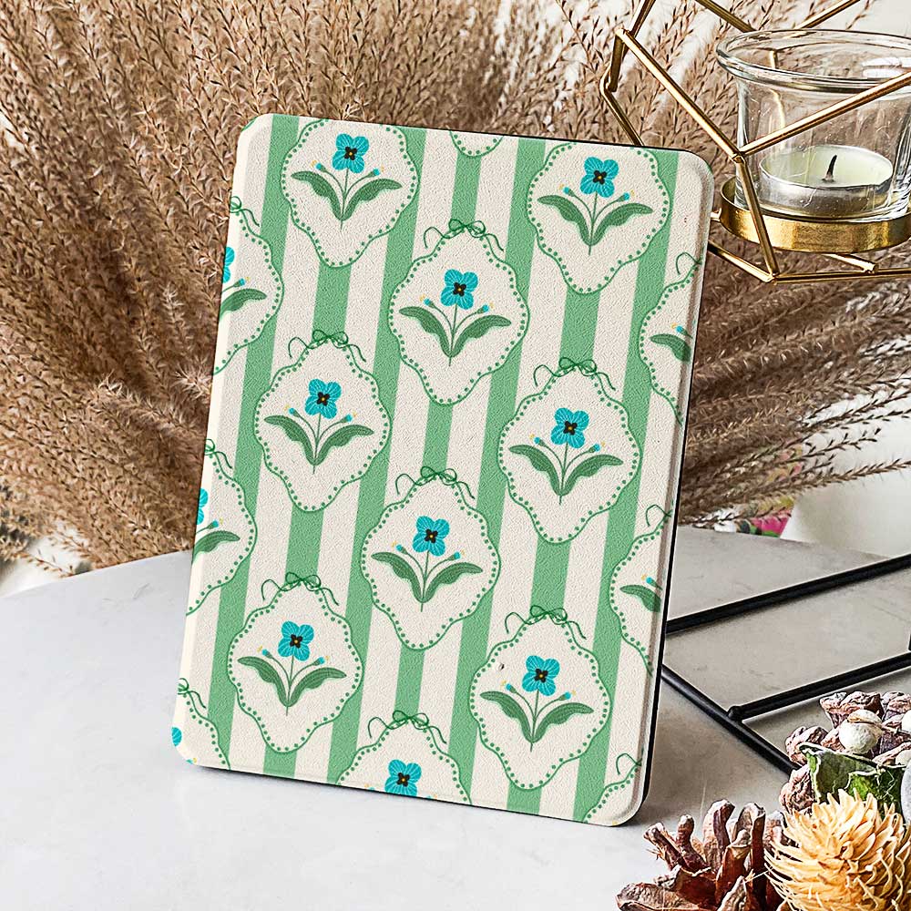 Stripes & Flowers - Kindle Case - Joylife Case