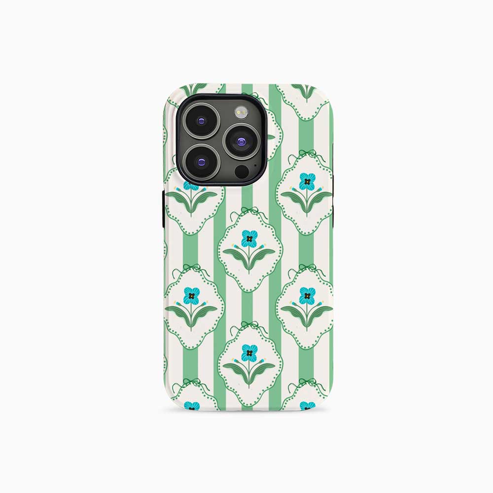 Stripes & Flowers - iPhone Case - Joylife Case