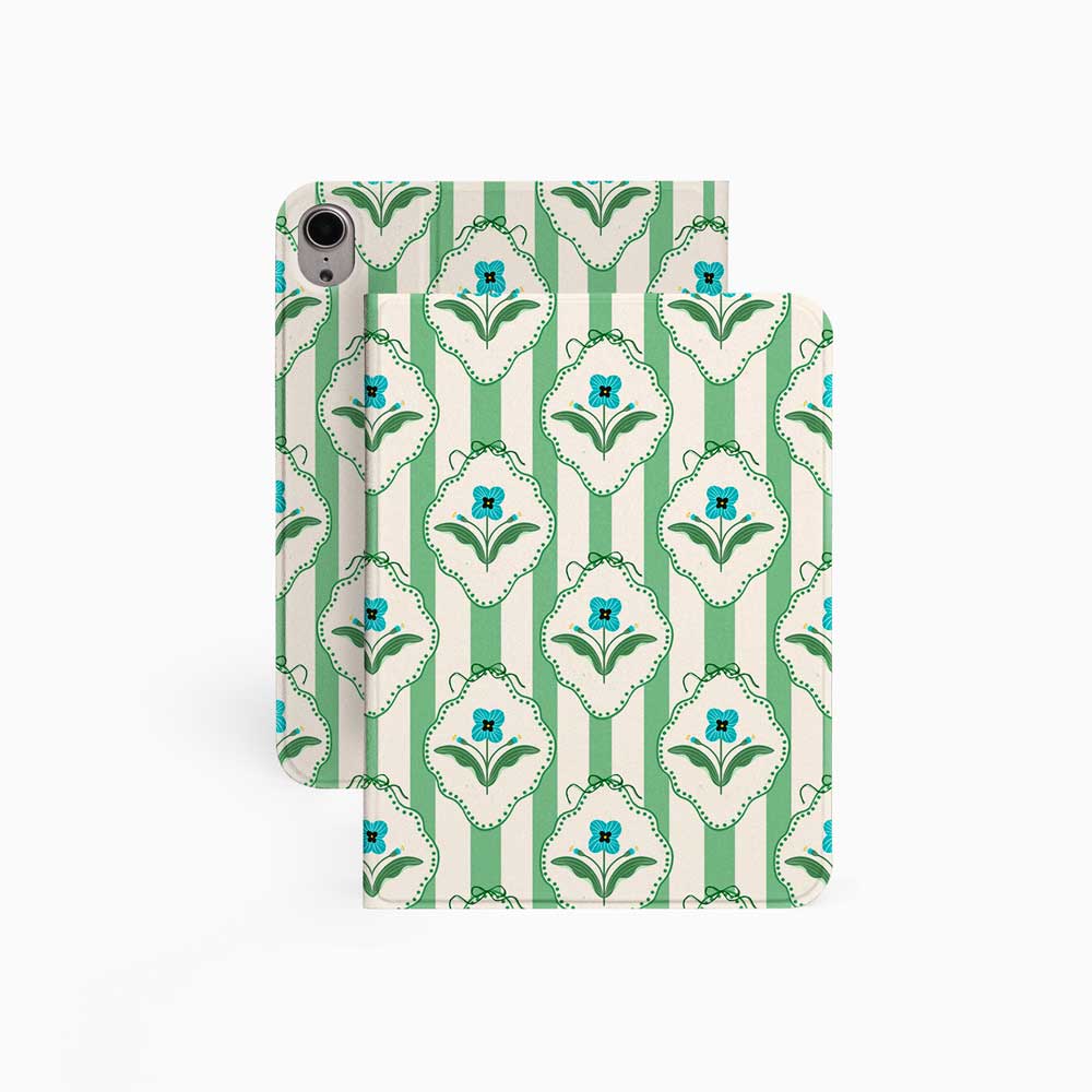 Stripes & Flowers - iPad Case - Joylife Case