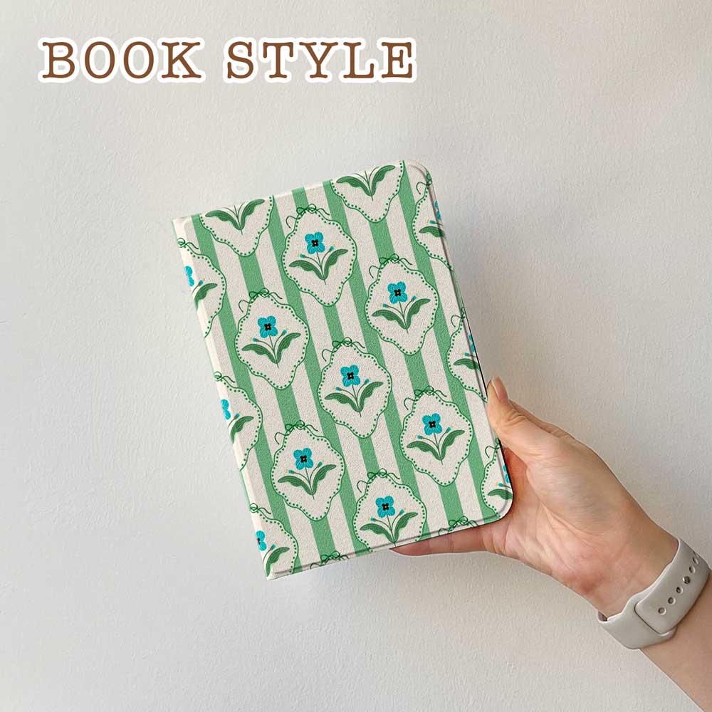 Stripes & Flowers - iPad Case - Joylife Case