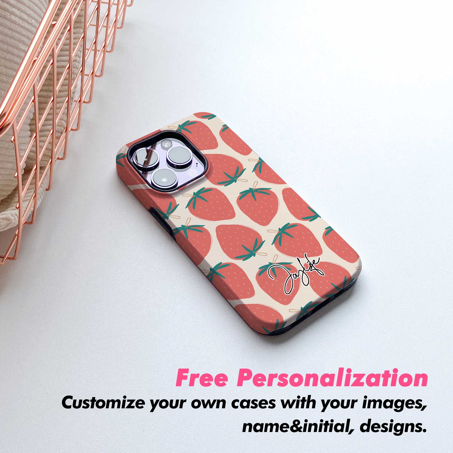 Kawaii Strawberry - Phone Case - Joylife Case