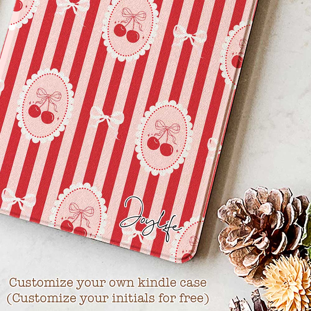 Cherry Stripe - Kindle Case - Joylife Case