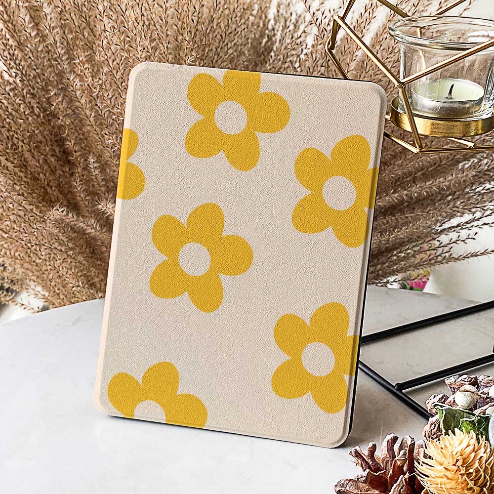Yellow Floral Simple- Kindle Case - Joylife Case