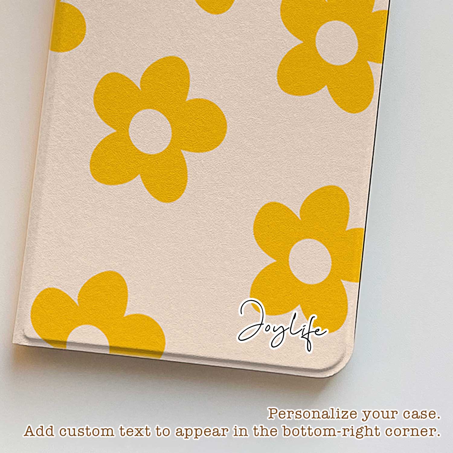 Yellow Floral Simple - iPad Case - Joylife Case