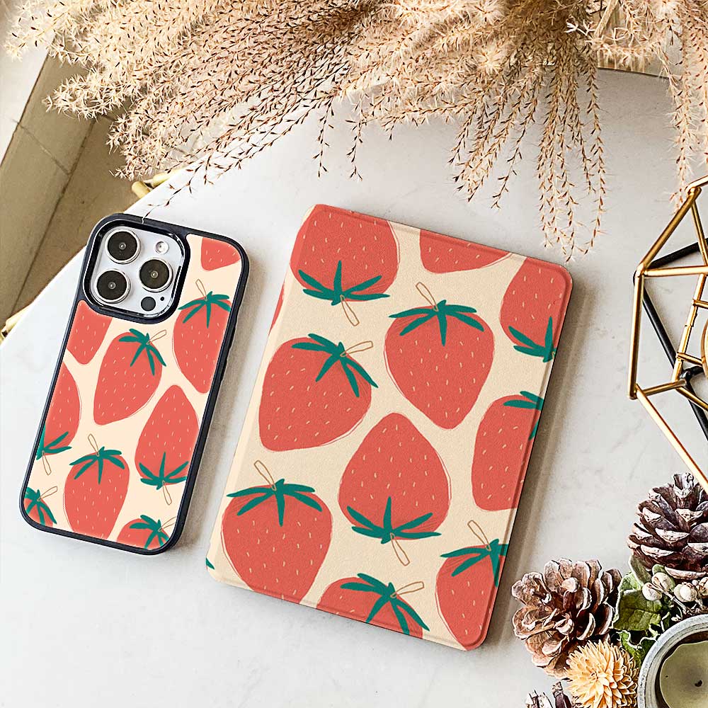 Kawaii Strawberry  - Kindle Case