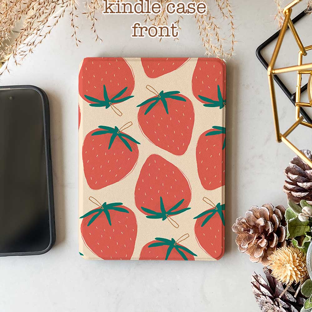 Kawaii Strawberry  - Kindle Case