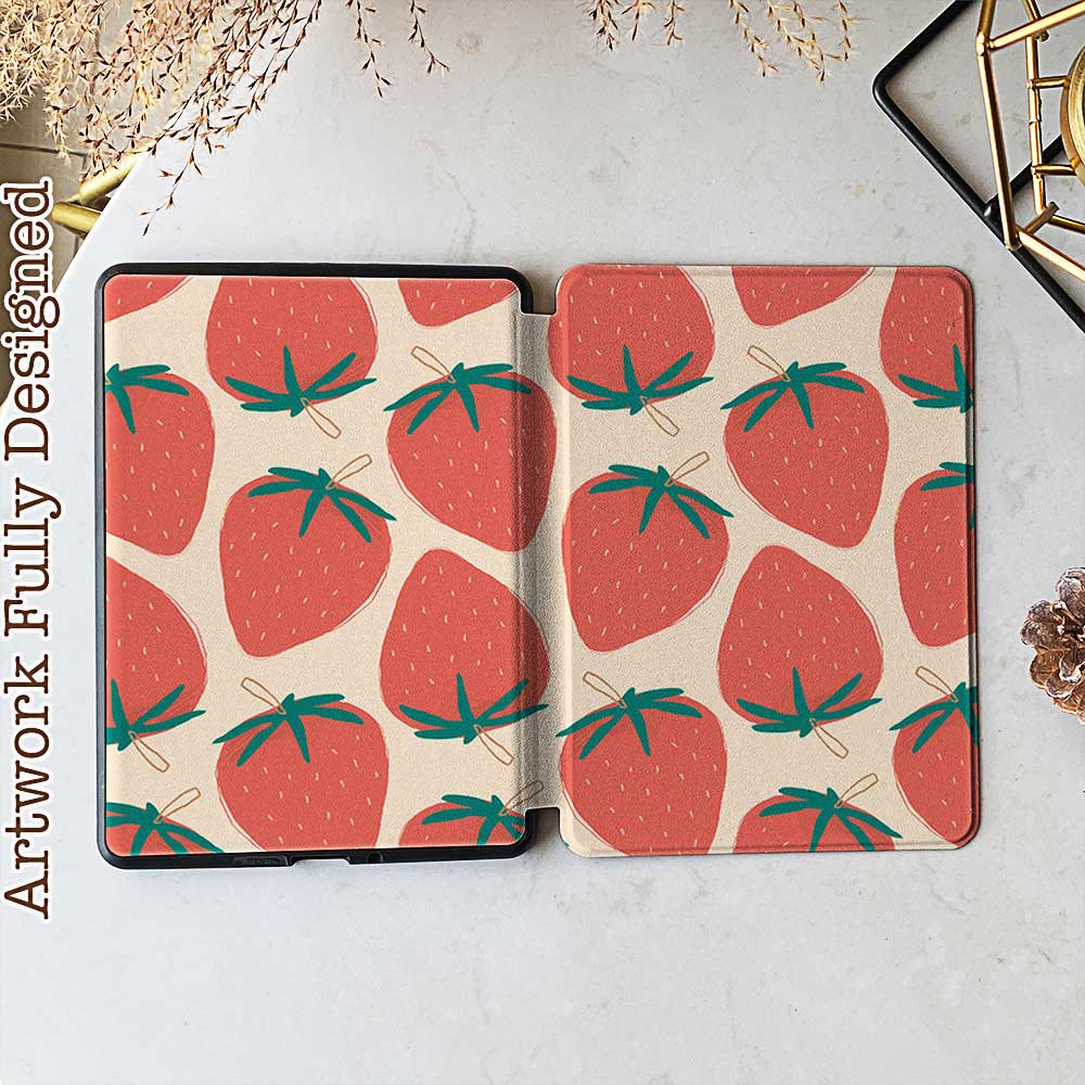 Kawaii Strawberry  - Kindle Case