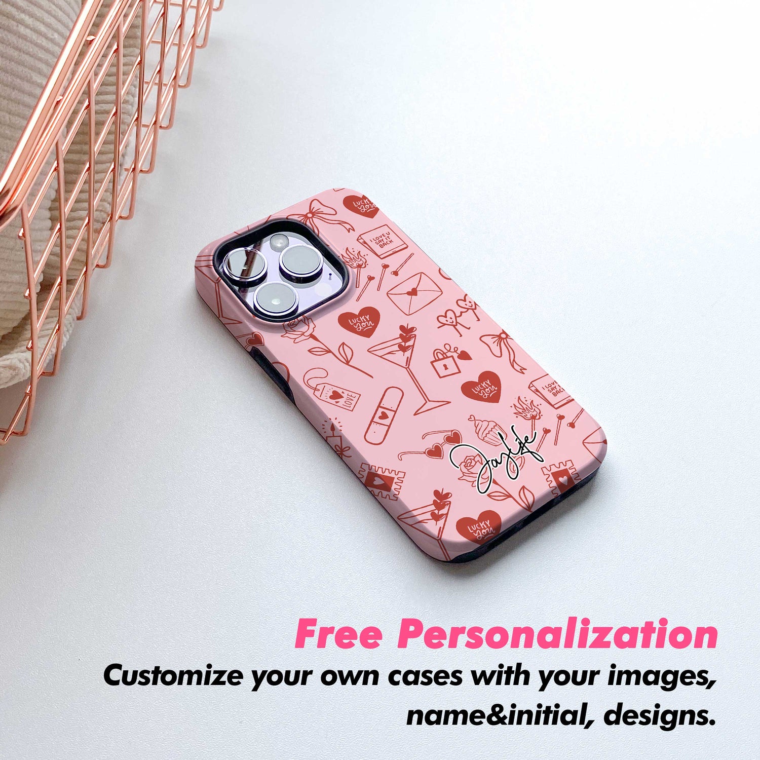 Little Love Things - iPhone Case - Pink - Joylife Case