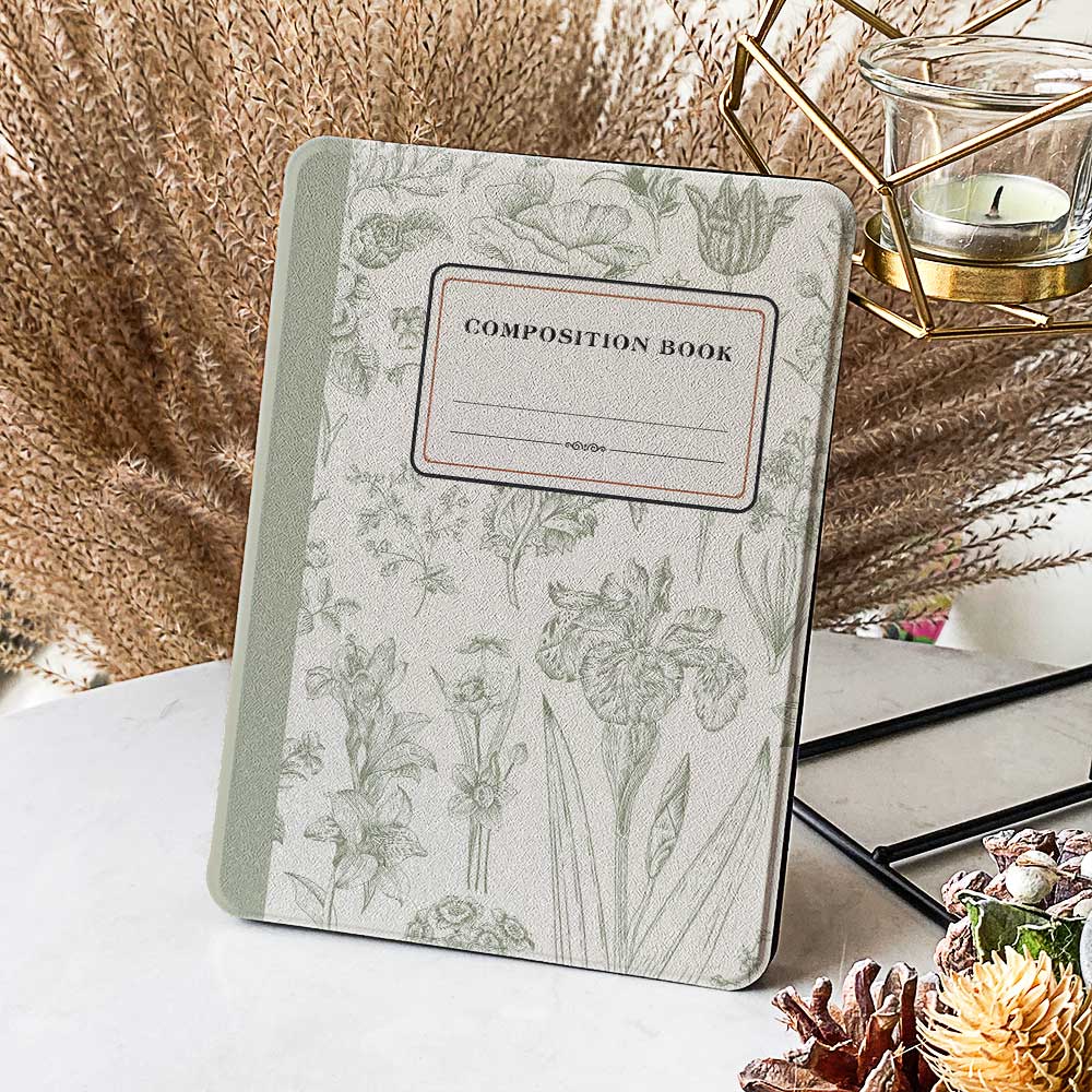 Green Floral - Kindle Case