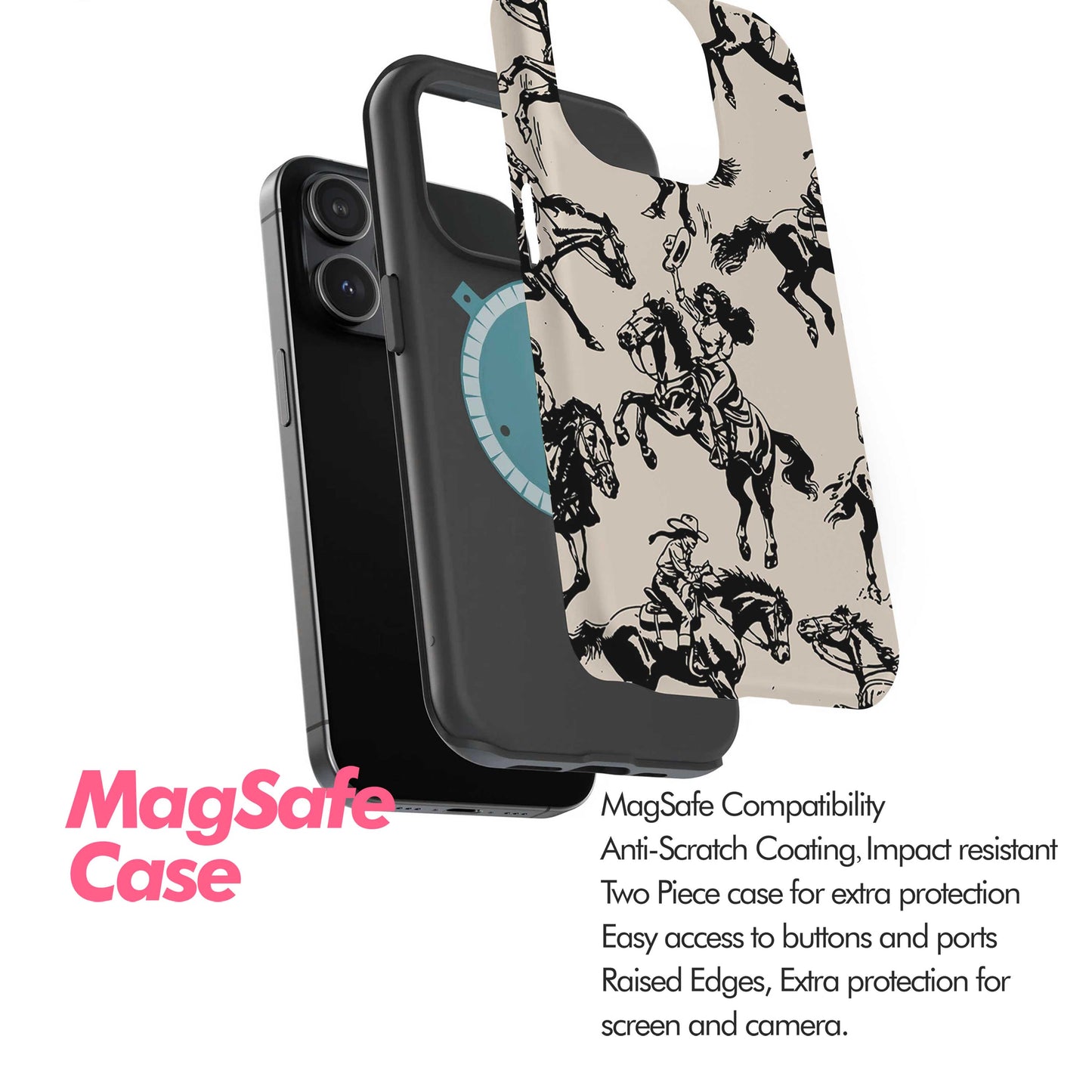 Retro Cowgirl - iPhone 16 Case