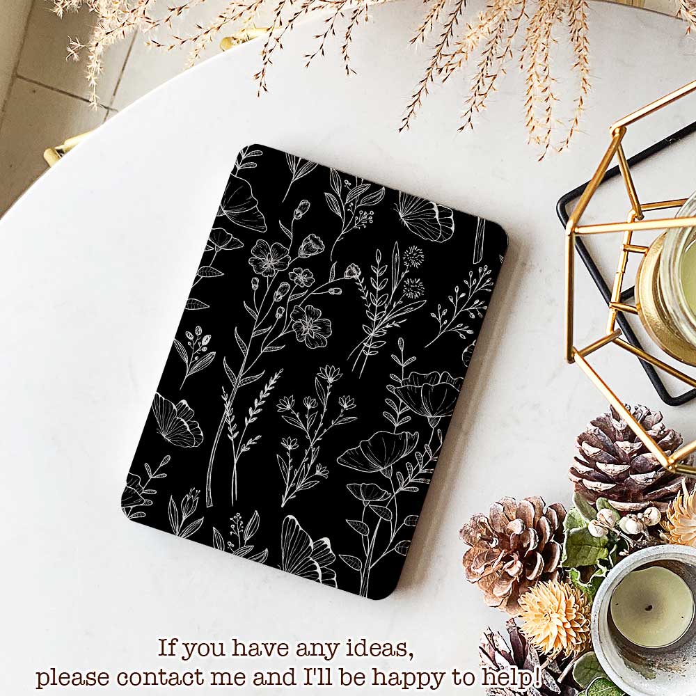 B&W Bouquets - Kindle Case