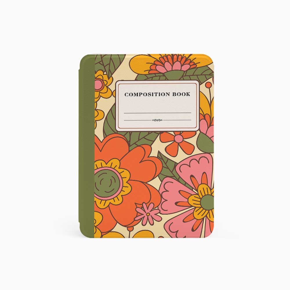Floral Artwork Composition Book - Kindle Case