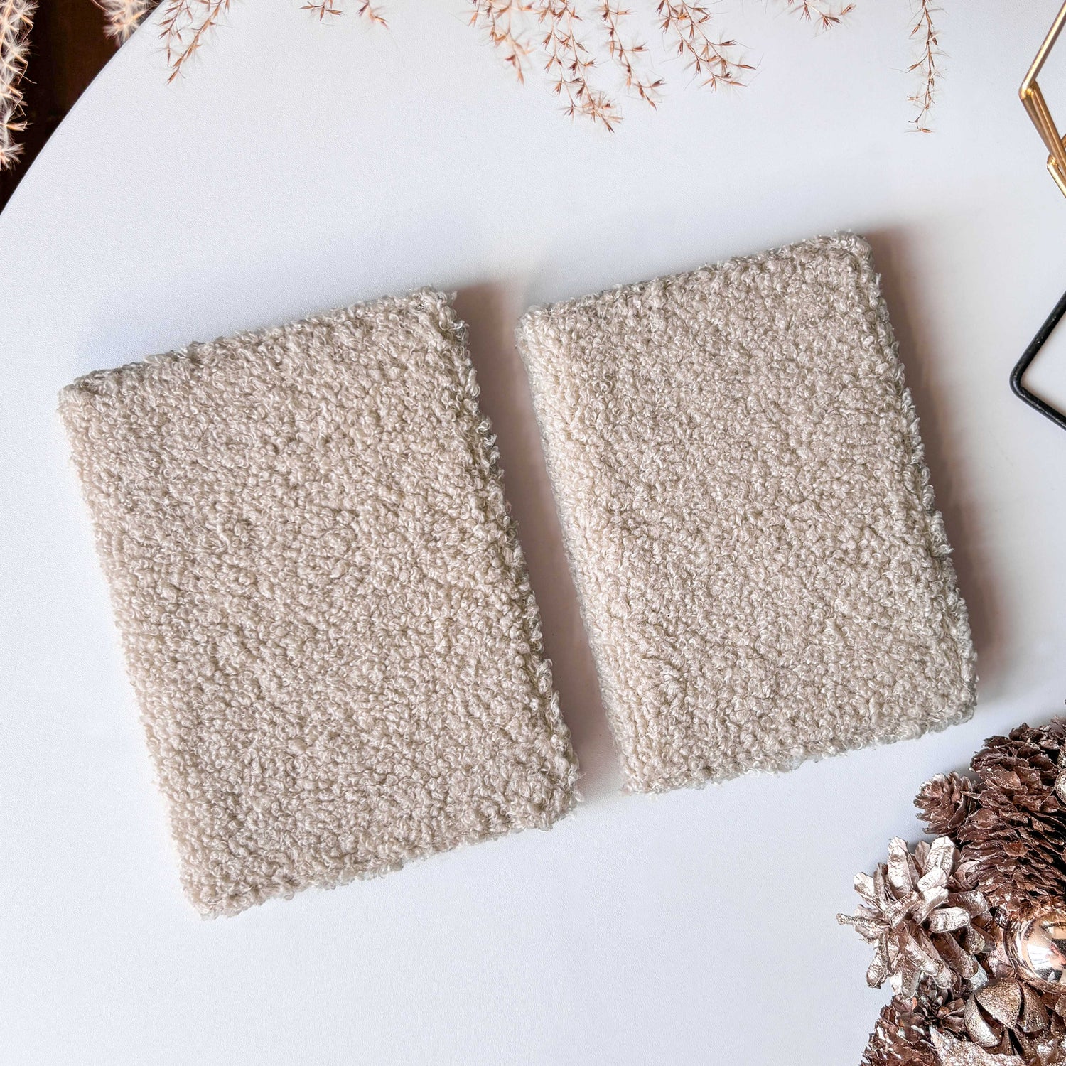 Teddy Fabric Light Khaki-All New Kindle Case - Joylife Case