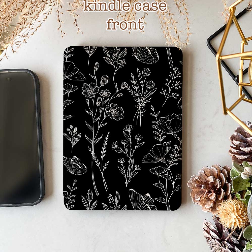 B&W Bouquets - Kindle Case