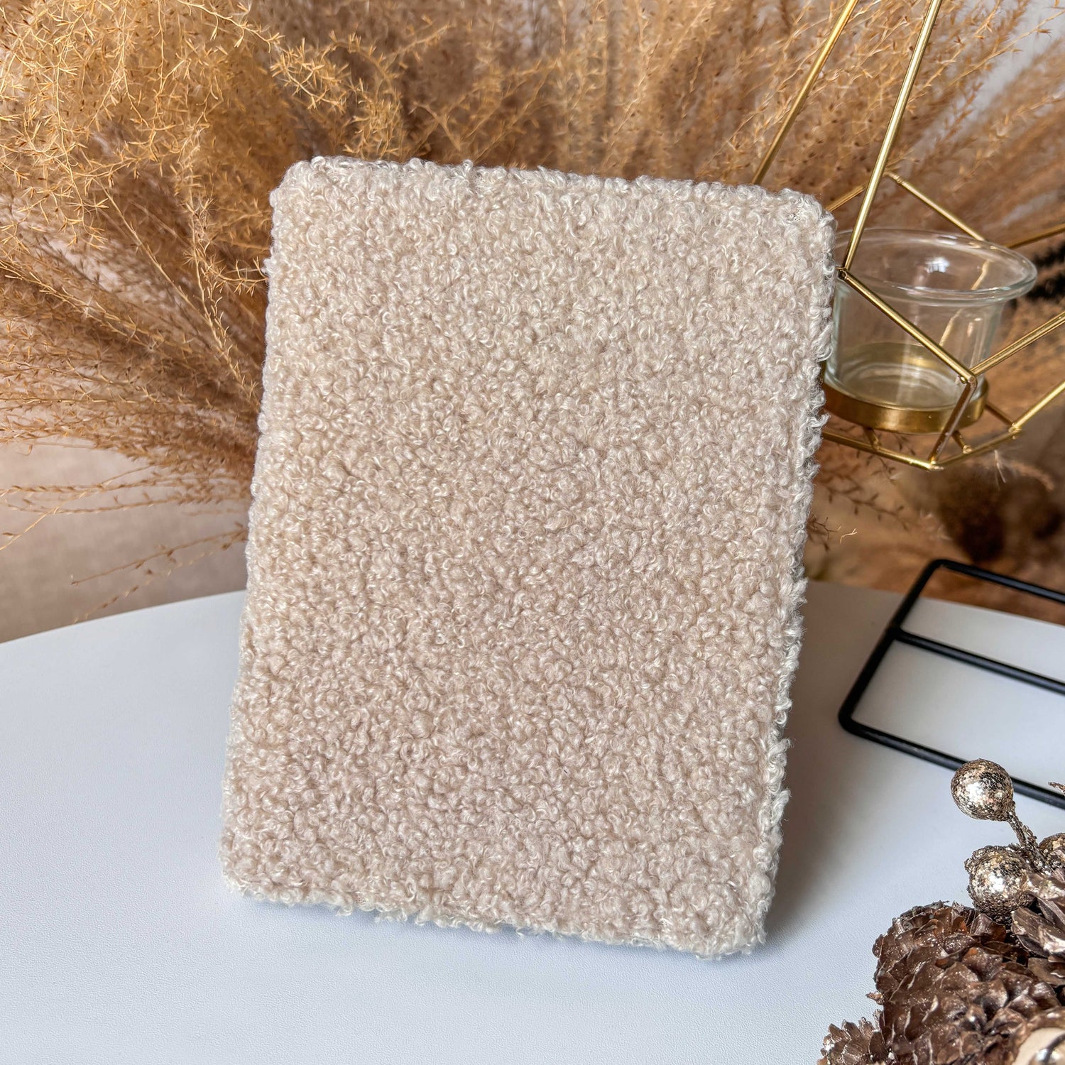 Teddy Fabric Light Khaki-All New Kindle Case - Joylife Case