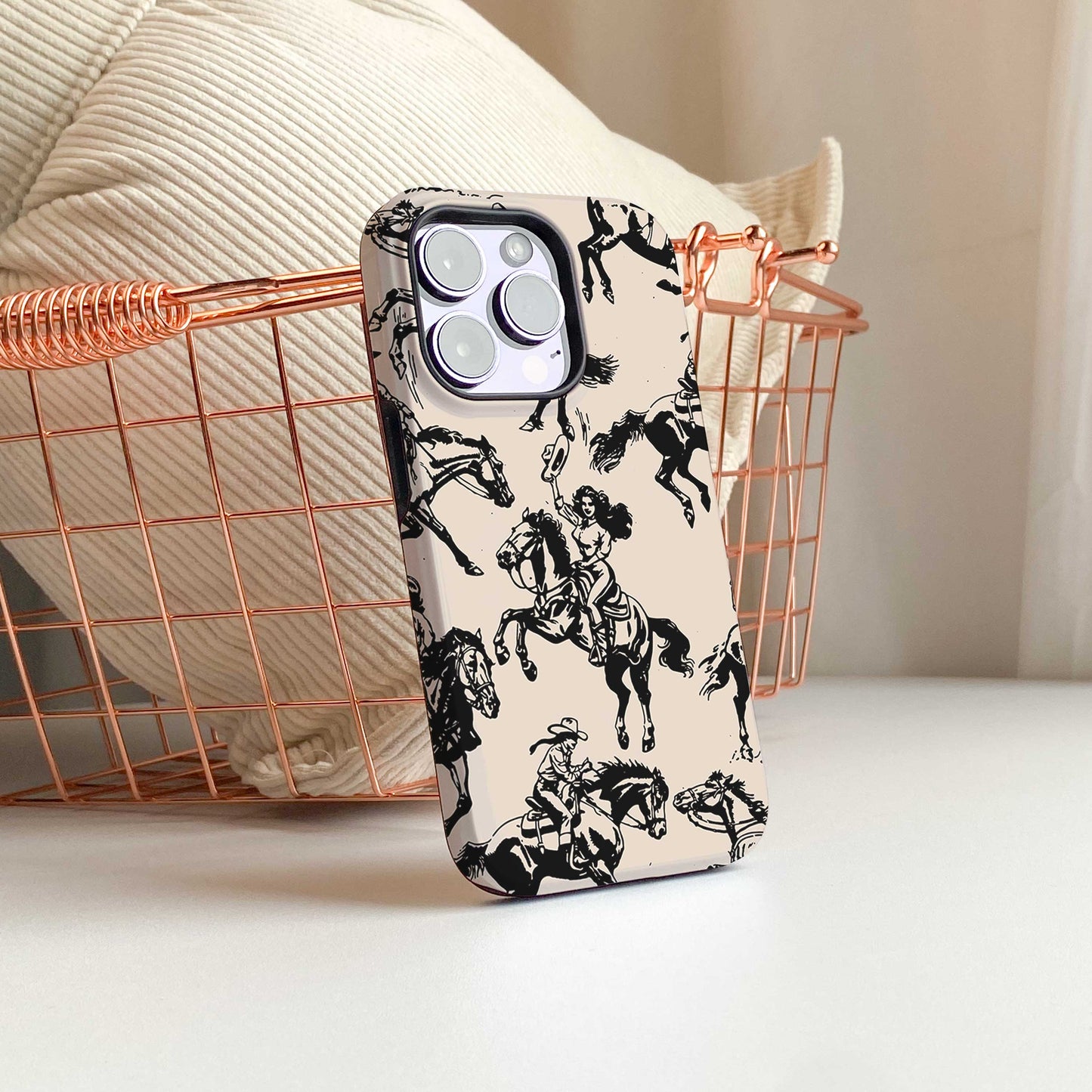 Retro Cowgirl - iPhone 16 Case