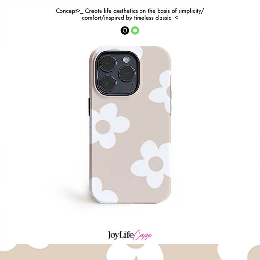 Minimalism Petal - iPhone 14 Pro Case (Beige)