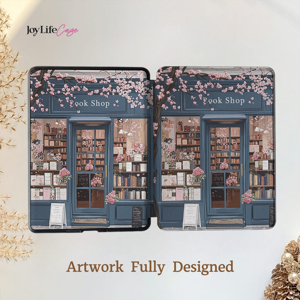 Blossoms & Books - Kindle Case