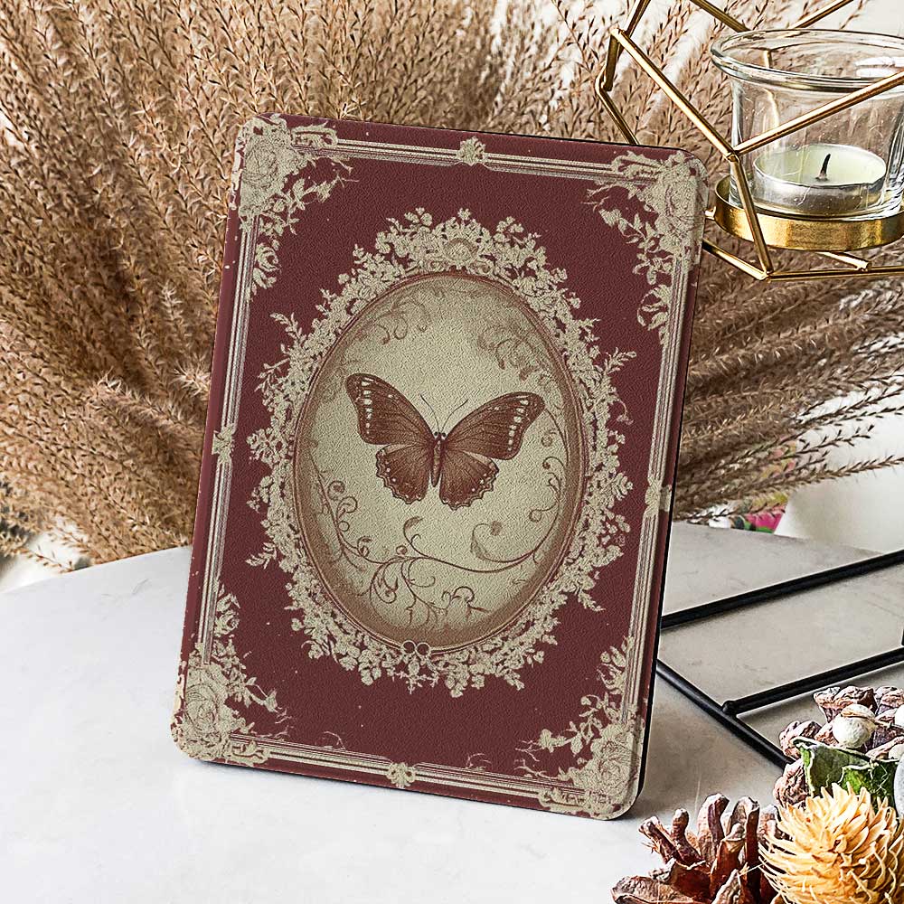 The Kindle Fire HD 10 Case - Butterfly Tales is a stylish and protective case designed for the Kindle Fire HD 10 tablet. It typically features a vibrant, butterfly-themed design, with colorful illustrations of butterflies and flowers, adding a lively and whimsical touch to your device.