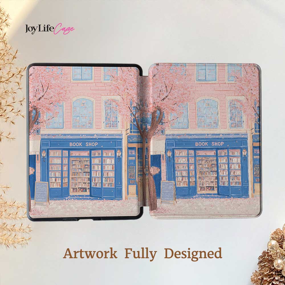 Cherry Blossom Bookshop- Kindle Case - Joylife Case