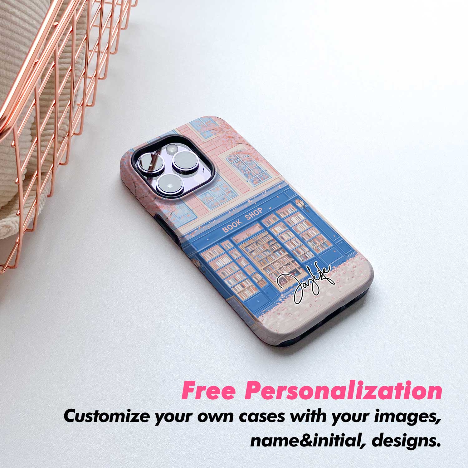 Cherry Blossom Bookshop - iPhone 16 Pro Case
