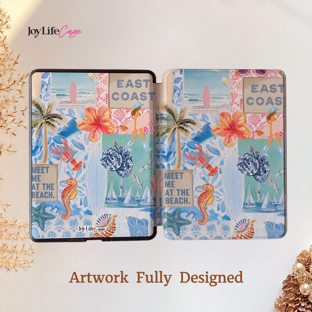 Coastal Bloom Escape Kindle Case