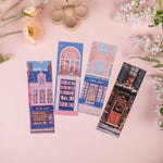 Colorful bookmarks in vibrant hues, perfect for marking pages in books.