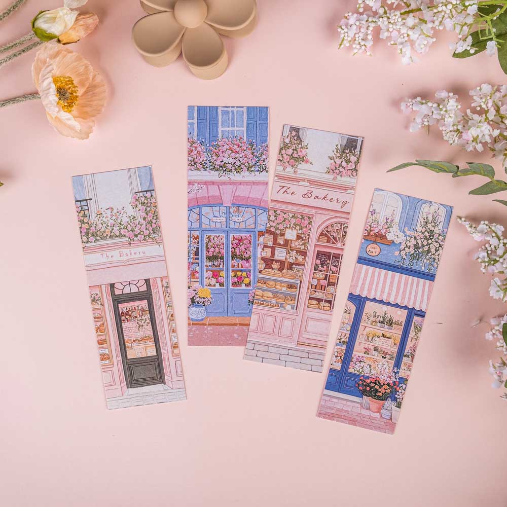 Colorful bookmarks in vibrant hues, perfect for marking pages in books.