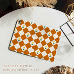 Diamonds & Flowers - iPad Case Brown - Joylife Case
