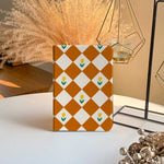 Diamonds & Flowers - iPad Case Brown - Joylife Case