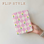 Diamonds & Flowers - iPad Case Pink - Joylife Case