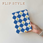 Diamonds & Flowers - iPad Case Blue - Joylife Case